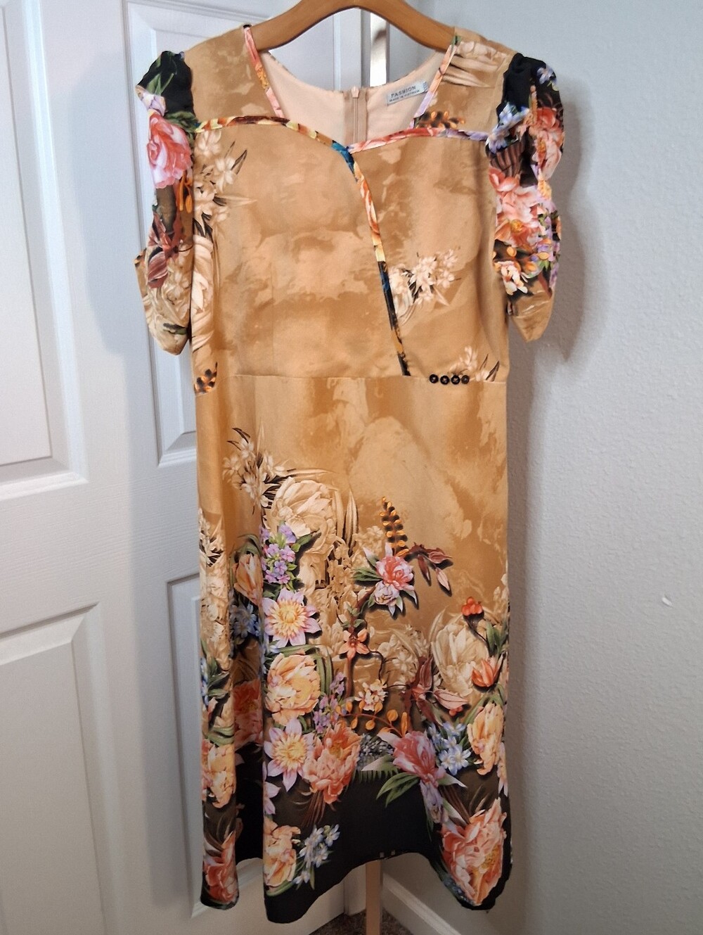 Vintage Floral Dress Large